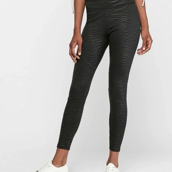 Black faux leather leggings - Picture 1 of 6